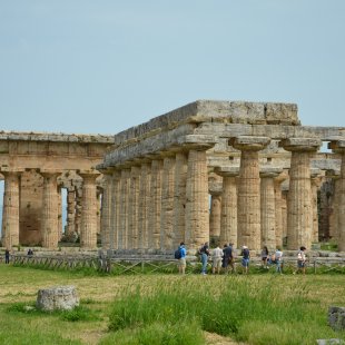 Itālija. Grieķu templis Paestum pilsētā.