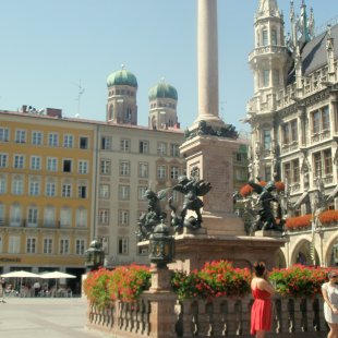 Vācija. Minhene. Marienplatz.